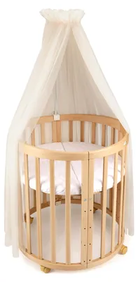 Produktbild von Waldin Betthimmel mit Himmelstange für Babybett, ohne Bett, Champagner