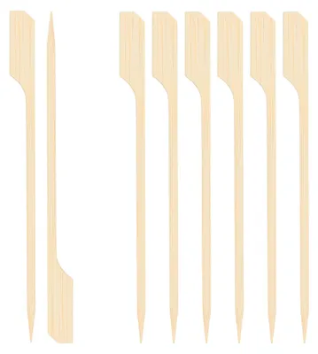 Immagine prodotto di EXNIMA, confezioni da 50, 100 e 300 pezzi, spiedini in bambù, spiedini biologici, ideali per grigliate, barbecue, buffet, cocktail, frutta, snack e attività creative. Disponibili nelle dimensioni di 12, 15, 20 o 25 cm.