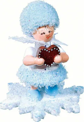 Immagine prodotto di Fiocco di neve con cuore di pan di zenzero - 5cm di Drechslerei Kuhnert