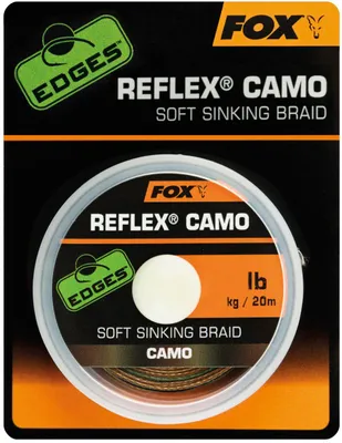Produktbild von Fox Reflex Camo Sinking Braid 20m - Karpfenvorfach, Tragkraft:25lbs/11.4kg