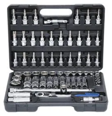 Produktbild von KS Tools 918.0661, Steckschlüssel-Satz, 3/8", 61 Kopf/Köpfe, Chrom-Vanadium-Stahl, 3,8 kg