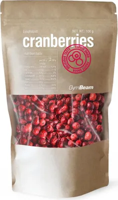 Obrázok produktu pre GymBeam - Lyofilizované brusnice 100 g