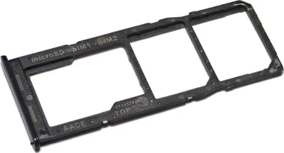 Produktbild von Simkartenhalter passend für Samsung Galaxy A13 (SM-A135F/DS), Dual-SIM + micro-SD Fach, Serviceware, Schwarz