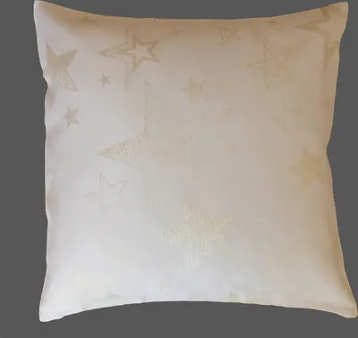 Produktbild von Kissenhülle Reißverschluss 40 x 40 cm Stickerei Sternzauber Winter Weihnachten Dekokissen 40 x 40 cm Kissenhülle