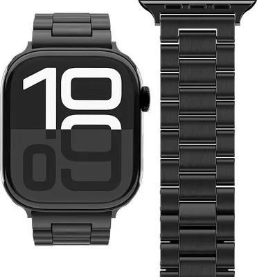 Immagine prodotto di Vonmählen Link Bracelet 2 - Bracciale per Apple Watch, 44 | 45 | 46 | 49 mm Taglia unica, nero