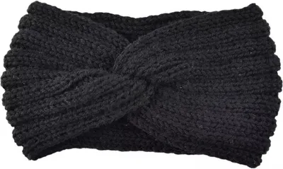Productafbeelding van CHPN - Haarband - Stirnband - Oorbellenwärmer - Zwart - Trendy haarband - Trendy stirnband - Haaraccessoire - Diadeem - Winteraccessoire