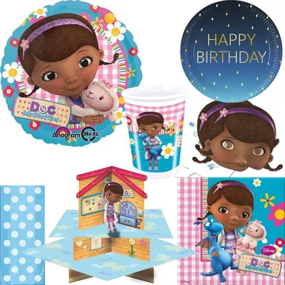 Produktbild von Partyset Doc McStuffins Geburtstagsdeko Spielzeugärztin Kindergeburtstag Deko