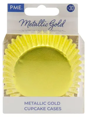 Zdjęcie produktu dla PME Cake - Metaliczne papilotki do babeczek złote 30 sztuk