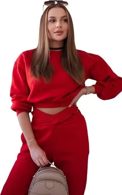 Obrázok produktu pre Súprava s krátkou mikinou, červená