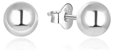 Produktbild von Modern silver earrings studs AGUP215 - Diameter: 0.6 cm