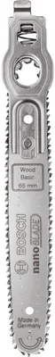 Immagine prodotto di BOSCH Home & Garden 2609256F43 BOSCH Home & Garden nanoBLADE Wood Basic 65 Sägeblatt für kleine Handsäge