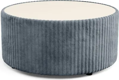Produktbild von Gepolsterter runder Couchtisch WINDSOR 2 – dunkle Esche