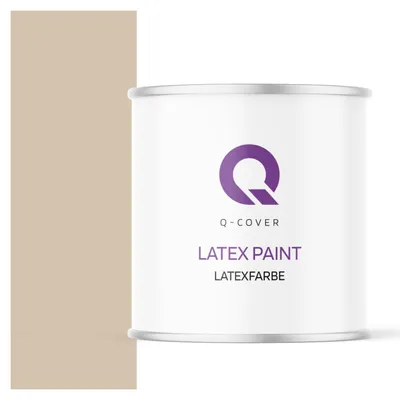 Produktbild von Latexfarbe 2 L Beige 2 L | Innenfarbe | Wandfarbe | Deckenfarbe | Klasse 3 Mattfarbe Scheuerfest Hohe Deckkraft