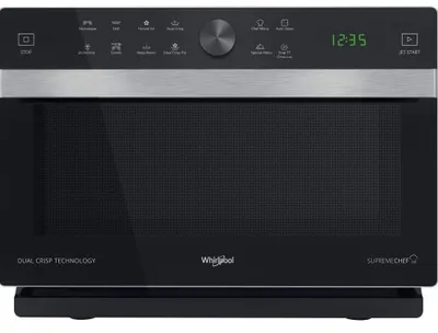 Obrázek produktu pro Whirlpool MWSC 833 SB, Pracovní deska, Kombinovaná mikrovlnná trouba, 33 l, 900 W, Vestavěný displej, LED