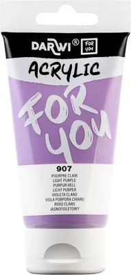 Zdjęcie produktu dla Darwi Dfy Farba akrylowa Light Purple 75 ml 1 szt.