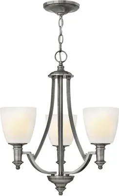 Produktbild von Elstead Truman Kronleuchter E27 3-fach Antikes Nickel