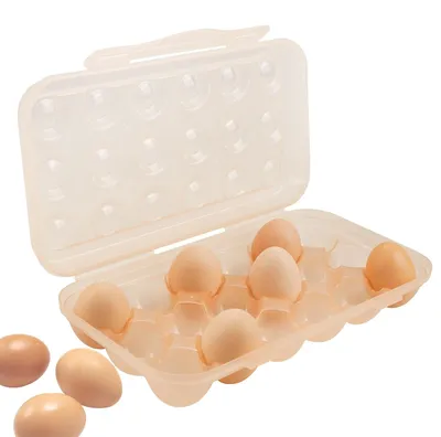 Image de Solidchoice - Boîte de rangement portable pour 18 œufs