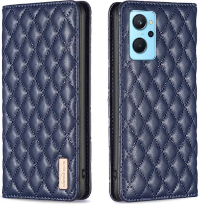 Produktbild von OPPO A76 4G Hülle, Elegant Bookstyle Flip Leder Kartenfächer Schutzhülle mit Ständer für OPPO A76 4G A36 4G Realme 9i K10 4G A96 4G Blau