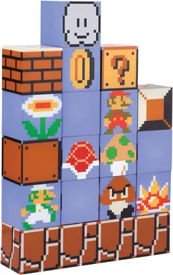 Imagen del producto de Numskull Games, lámpara transparente con temática de Super Mario Bros, para crear ambientes, tamaño único