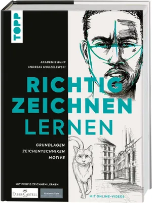 Cover: Richtig zeichnen lernen (Hardcover)