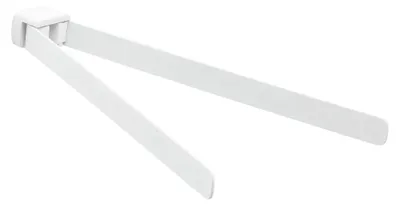 Handtuchhalter Messing matt weiß 35,9 cm Länge