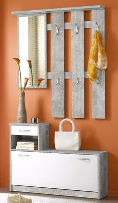 Produktbild von Garderobe Set Flurgarderobe Wandgarderobe Dielengarderobe Flurmöbel "Selene III"
