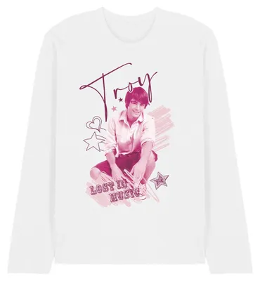 Immagine prodotto di High School Musical - Maglietta unisex da uomo/donna, maniche lunghe TV34585 (XL) (Bianco)