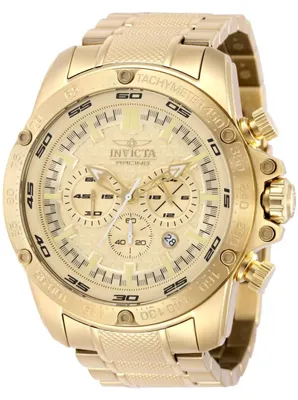 Produktbild von Invicta Speedway 50322 Herrenuhr - Quarzwerk - Edelstahl mit goldenem Zifferblatt - 52 mm