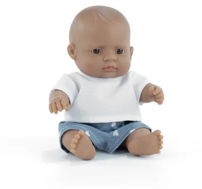 Produktbild von Miniland Babypuppe Lernspielzeug lateinamerikanischer Junge 21cm
