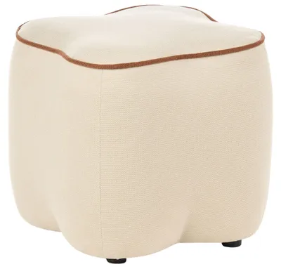 Obrázek produktu pro BELIANI Taburet světle béžový čtvercový 37 x 37 cm doplněk obývací pokoj ložnice dětský pokoj moderní