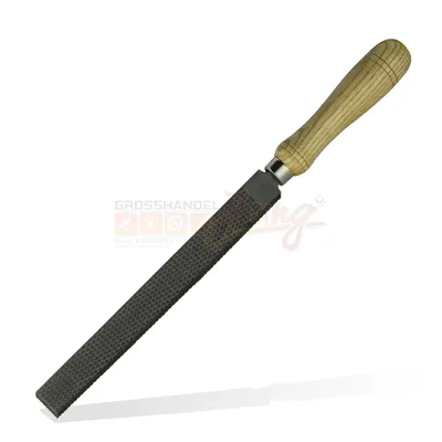 Produktbild von Gehärtete Bastard Raspel 200 mm FR200 mit Holzgriff für Holz, Kunststoffe, Horn, weichen Stein