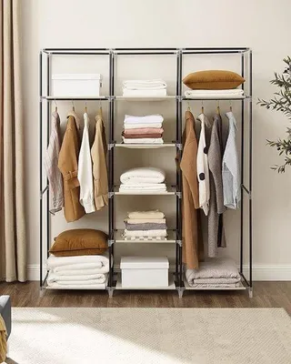Productafbeelding van Famanu garderobekast - Ruimtebesparend en stabiel, 150 x 45 x 175 cm