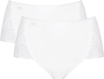 Produktbild von sloggi Damen Maxislip 2-Pack Pure Sense Luxe - WHITE - Größe 48
