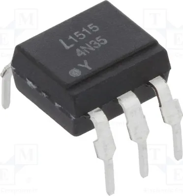 Produktbild von 2x Optokoppler  Kanäle: 1 Uce: 30V 4N35M Optokoppler - ausgang  THT