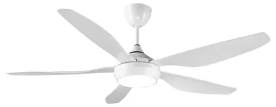 Obrázok produktu pre Stropný ventilátor 137 cm, biely - LED osvetlenie, diaľkové ovládanie, výkon 20 W