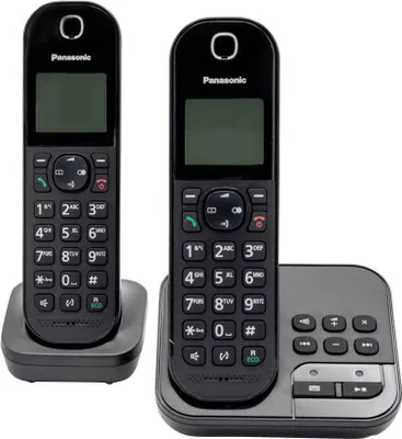 Productafbeelding van Panasonic DECT KX-TGC422, toestel met antwoordapparaat, met lage stralingsuitstoot, kleur: zwart