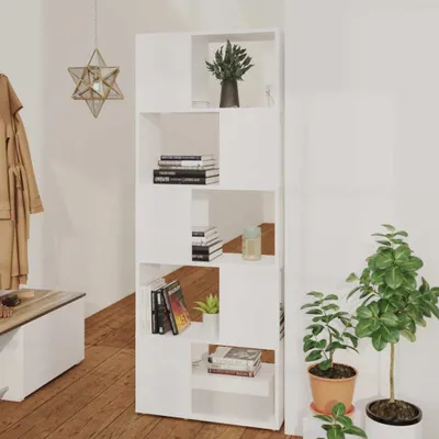 Obrázok produktu pre vidaXL Bookcase Room Divider White 60x24x155 Drevený materiál