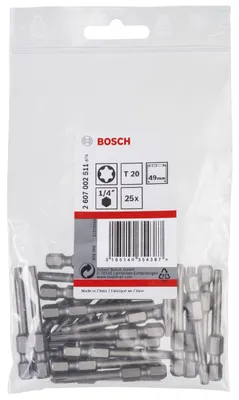 Produktbild von Schrauberbit Extra-Hart T20, 49 mm, 25er-Pack