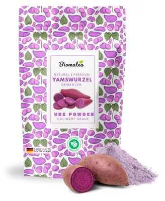 Produktbild von Biomatea Premium Ube Pulver, 180 g