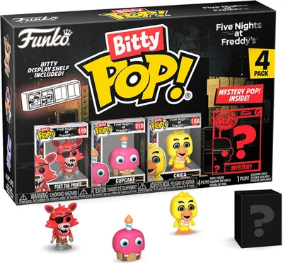 Zdjęcie produktu dla Five Nights at Freddy's Bitty POP! Vinyl Figuren 4er-Pack Foxy 2,5 cm