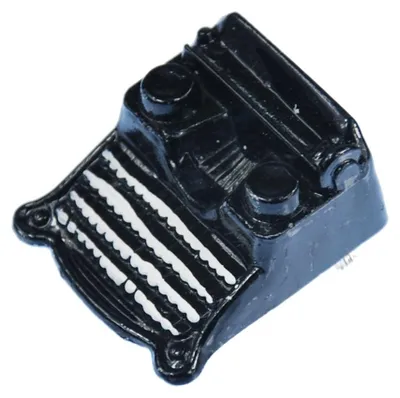 Produktbild von Schreibmaschine Brosche Miniblings Anstecker Anstecknadel Schriftsteller schwarz