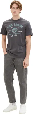 Produktbild von Tom Tailor T-Shirt Kurzarmshirt mit Rundhalsausschnitt und Logoprint