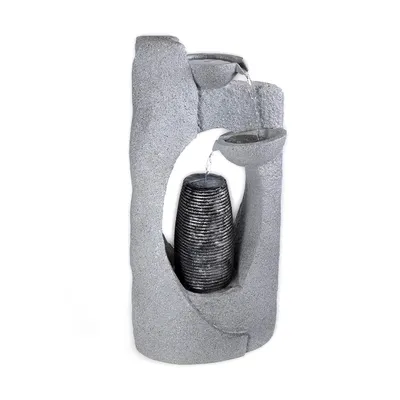 Produktbild von Köhko Springbrunnen Kanne Wasserspiele für Outdoor + Indoor Gartenbrunnen Zimmerbrunnen 16002