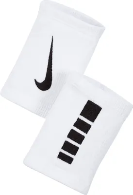 Produktbild von Nike - "Elite" Armband für Herren/Damen Unisex, Doppelbreit (2er-Pack) PP14712 (Einheitsgröße) (Weiß)