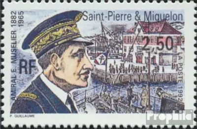 Produktbild von Briefmarken St. Pierre und Miquelon 1992 Mi 633 (kompl.Ausg.) postfrisch E. Muselier