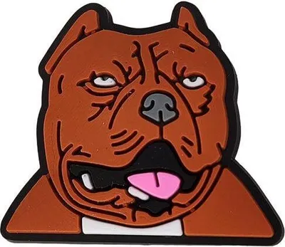 Obrázok produktu pre Prívesky na dreváky Odznak na topánky Odznak pre psa Crocs Americký buldog 2
