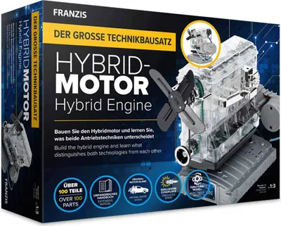 Produktbild von Franzis Verlag 67157-8, Modell des Fahrzeugmotors, Montagesatz, 1:3, hybrid engine, Junge, 100 Stück(e)