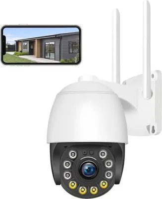 Productafbeelding van Buitencamera 360 graden Wifi met Nachtzicht, Bewegingsdetectie en 2-Weg Audio