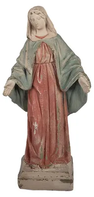 Produktbild von Clayre & Eef Dekorationsfigur Maria 20x14x44 cm Beige Keramikmaterial