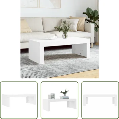 Produktbild von The Living Store Couchtisch Weiß 102x50x36 cm Holzwerkstoff